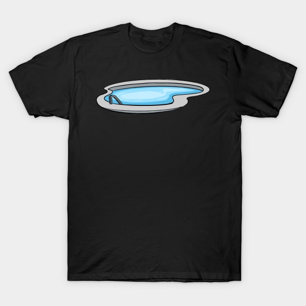 Swimmer Swimming Pool T-Shirt by fromherotozero